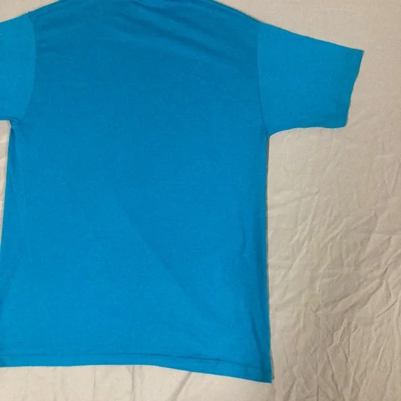 Vintage Jerzees Nashville Music City USA T-Shirt Blue Made in USA Large 50/50 - Picture 11 of 12